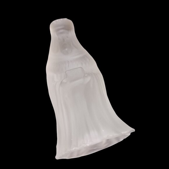 Vintage Frosted Satin Glass Nativity Set 6 Piece Mid Century Christmas Decor - Picture 12 of 13